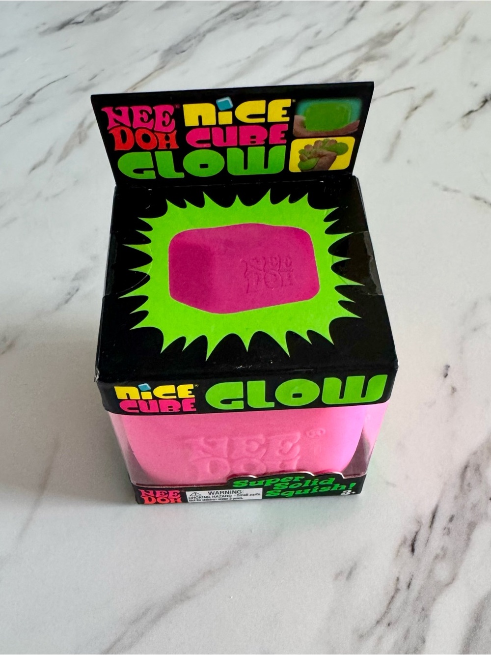 Needoh Nice Cube Glow Pink